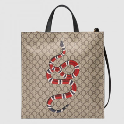 [구찌] 스네이크 프린트 소프트 GG 수프림 남성용 450950 토트백 gu0009b - Gucci Snake Print Soft GG Supreme Mens Tote Bag