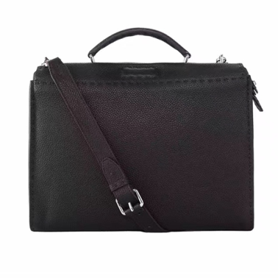 팬디] 피카부 핏 셀러리아 블랙 7VA406NDUF0QA1 남성용 비지니스백 fd0001b - Fendi Peekaboo Leather Cellaria Black Mens Business