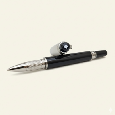[몽블랑] 헤리티지 컬럭션 루즈&느와 래드 블랙 볼펜 mo00011p - Montblanc Black Fountain Pen