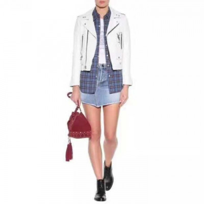 SAINT LAURENT 2018 LADIES LEATHER JACKET - 입생로랑 여성 가죽 자켓 YSL002