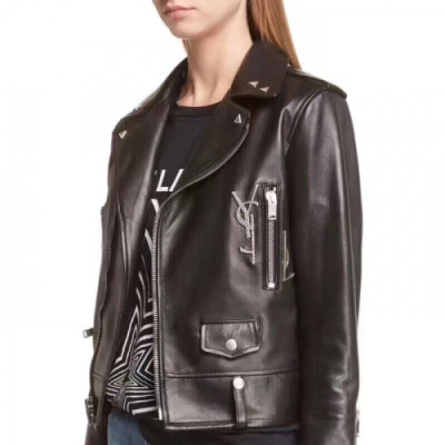 SAINT LAURENT 2018 LADIES LEATHER JACKET - 입생로랑 여성 가죽 자켓 YSL003