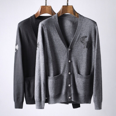 Chrome Hearts Mens V-neck Cardigan - 크롬하츠 남성 브이넥 가디건 - chr04x