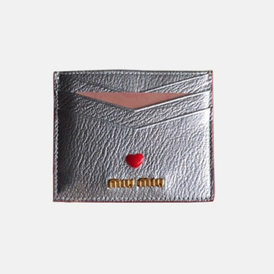 MiuMiu 2018 Ladies Madras Love Card Holder 5MC002 - 미우미우 신상 러브 카드 홀더 MIU0091X  10CM