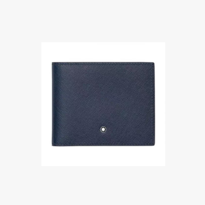 Montblanc Unicef Mens Logo Leather Bifold Wallet - 몽블랑 남성 신상 로고 레더 반지 Mont008x.블랙