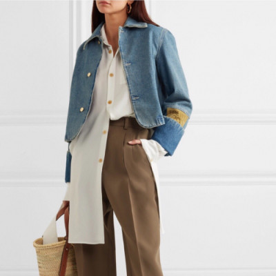 Loewe Womens Denim Short Jacket - 로에베 여성 데님 숏자켓 - loe46x