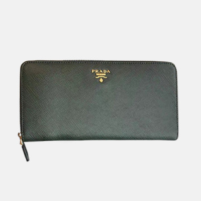 Prada 2019 Saffiano Zip Round Wallet 2ML506 - 프라다 사피아노 여성용 지퍼 라운드 장지갑 PRAW0013.20CM.다크그린