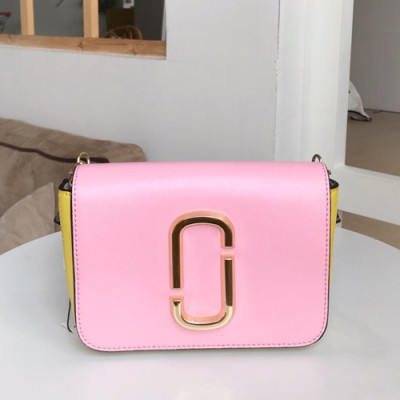 Mark Jacobs 2019 Leather Women Shoulder Bag,18cm - 마크제이콥스 2019 레더 여성용 숄더백,MJB0060 ,18cm,연핑크