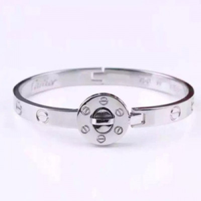 CARTIER  White Gold/Yellow Gold  Bangle - 까르띠에 여성용 팔지18k 도금 화이트 골드/옐로우 골드 팔찌 CAR0018.