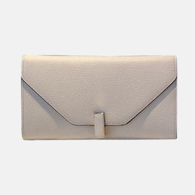 Valextra 2019 Ladies Epsom Leather Wallet - 발렉스트라 2019 여성용 엡송 레더 장지갑 VALB0010,20cm.화이트