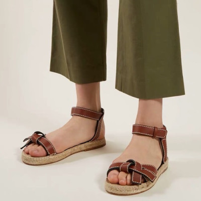 Loewe Ladies Leather Sandal - 로에베 여성 레더 샌들 - loe11x