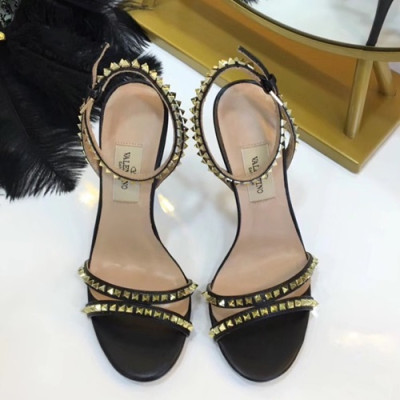 Valentino 2019 Ladies High Heel Sandal - 발렌티노 2019 여성용 하이 힐 샌들, VTS0034,Size(225 - 245),블랙