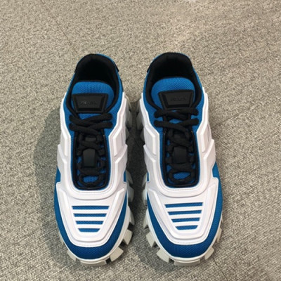 Prada 2019 Ladies Leather Running Shoes  - 프라다 2019 여성용 레더 투톤 런닝 슈즈 PRAS0071.Size(225 - 245).화이트+블루
