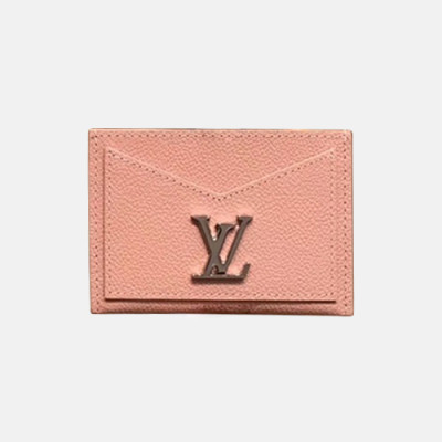 Louis Vuitton 2019 Lock Me Leather Card Purse M68610 - 루이비통 2019 락미 여성용 카드 퍼스,LOUW0334,Size(11cm),핑크