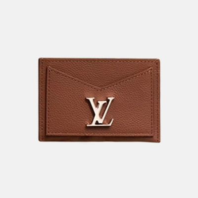 Louis Vuitton 2019 Lock Me Leather Card Purse M68610 - 루이비통 2019 락미 여성용 카드 퍼스,LOUW0335,Size(11cm),브라운