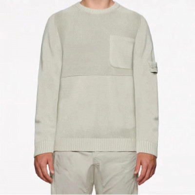 [매장판]Stone Island 2019 Mens Casual Oversize Wool Sweater - 스톤아일랜드 2019 남성 캐쥬얼 오버사이즈 울 스웨터 Sto0064x.Size(m - 2xl).베이지