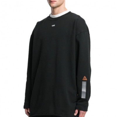 Off-white 2019 Mm/Wm Logo Cotton Oversize HoodT - 오프화이트 2019 남자 로고 코튼 오버사이즈 후드티 Off0257x.Size(xs - l).블랙