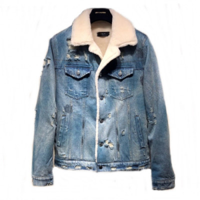 [아미리]Amiri 2019 Mens Casual Denim Jacket - 아미리 2019 남성 캐쥬얼 데님 자켓 Arm0064x.Size(s - xl).블루