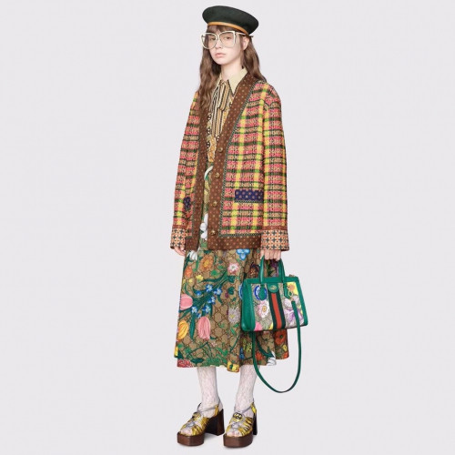 Gucci 2019 Womens Trendy Flower Long Skirts - 구찌 2019 여성 트렌디 플라워 롱 스커트 Guc01941x.Size(s - l).브라운