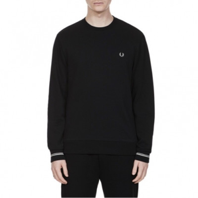 Fredperry 2020 Mens Logo Casual Cotton Tshirts - 프레드페리 2020 남성 로고 코튼 라운드티 Fre0013x.Size(s - xl).블랙