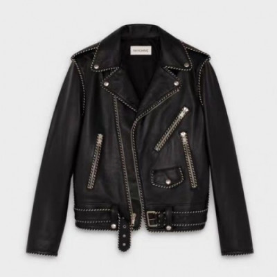 Celine Mens Leather Jacket - 셀린느 2020 남성 로고 캐쥬얼 가죽 자켓 - cel54x