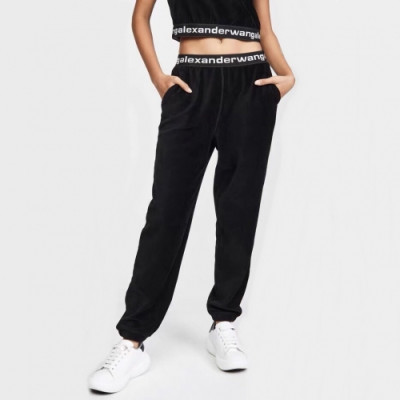Alexsander Wang Womens Casual Velvet Pants - 알렉산더왕 2020 여성 캐쥬얼 벨벳 팬츠 Alw0065x.Size(s - l).블랙