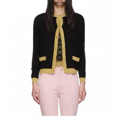 Gucci Womens  Basic Cashmere Cardigan - 구찌 2020 여성 베이직 캐시미어 가디건 Guc02113x.Size(s - l).블랙