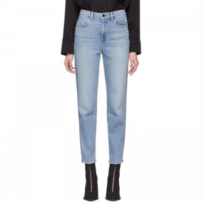 Alexsander Wang Womens Logo Classic Denim Pants - 알렉산더왕 2020 여성 로고 클래식 데님 팬츠 Alw0074x.Size(25 - 30).블루