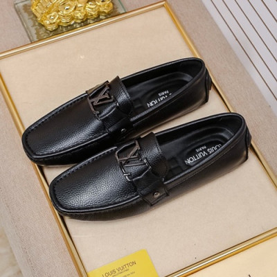 Louis Vuitton 2025 Mens Leather Loafer - 루이비통 2025 남성용 레더 로퍼 LOUS0888,Size(240 - 275).블랙