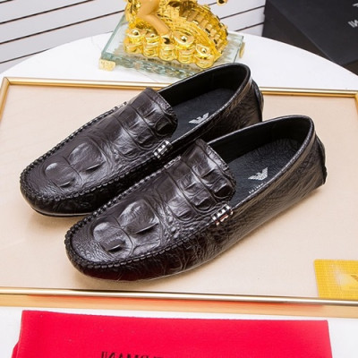 Armani 2020 Mens Leather Loafer - 알마니 2020 남성용 레더 로퍼 ARMS0283.Size (240 - 270).블랙
