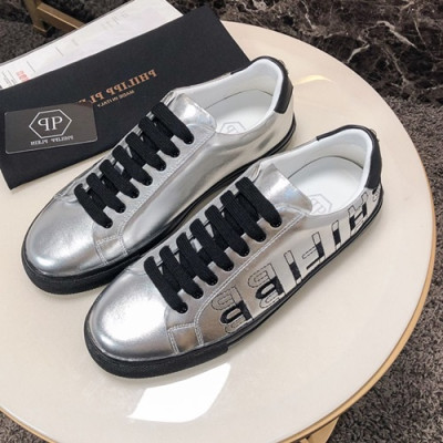 Philipp Plein 2020 Mens Leather Sneakers - 필립플레인 2020 남성용 레더 스니커즈 PPS0218,Size(240 - 270).실버