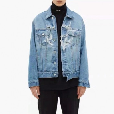 Vetements Mens Denim Jacket - 베트멍 남성 데님 재킷 Vet0058x