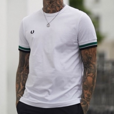 Fredperry 2020 Mens Business Cotton Short Sleeved Tshirt - 프레드페리 2020 남성 신상 비지니스 코튼 반팔티 Fre0014x.Size(s - xl).화이트