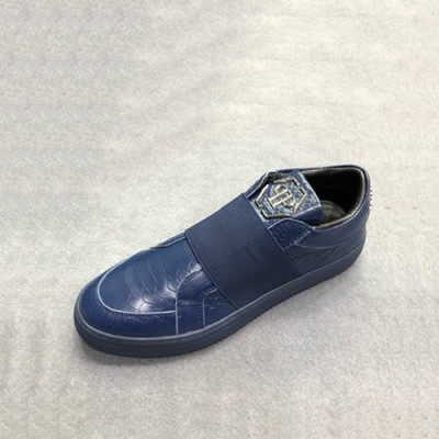 Philipp Plein 2020 Mens Leather Sneakers - 필립플레인 2020 남성용 레더 스니커즈 PPS0239,Size(240 - 270).블루