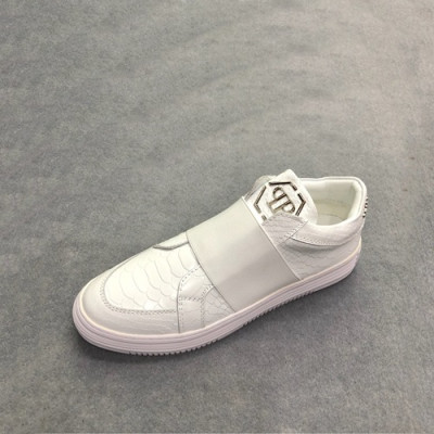Philipp Plein 2020 Mens Leather Sneakers - 필립플레인 2020 남성용 레더 스니커즈 PPS0241,Size(240 - 270).화이트
