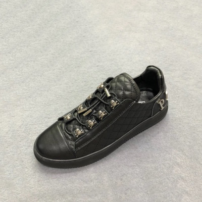 Philipp Plein 2020 Mens Leather Sneakers - 필립플레인 2020 남성용 레더 스니커즈 PPS0247,Size(240 - 270).블랙