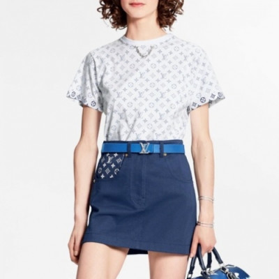 Louis vuitton 2020 Womens Crew-neck Cotton Short Sleeved Tshirts - 루이비통 2020 여성 크루넥 코튼 반팔티 Lou01777x.Size(s - l).화이트