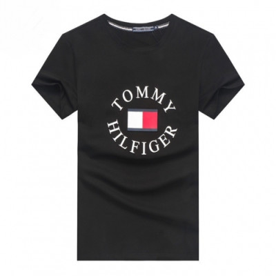 [토미]Tommy 2020 Mens Logo Silket Short Sleeved Tshirts - 토미 2020 남성 로고 실켓 반팔티 Tomy0036x.Size(m - 2xl).블랙