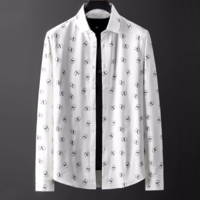 Valentino 2020 Mens Logo Casual Cotton Shirts - 발렌티노 2020 남성 로고 캐쥬얼 코튼 셔츠 Val0406x.Size(m - 3xl).화이트