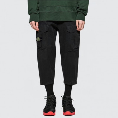 Stone Island 2020 Mens Logo Casual Cotton Pants - 스톤아일랜드 2020 남성 로고 캐쥬얼 코튼 팬츠 Sto0222x.Size(s - 2xl).블랙