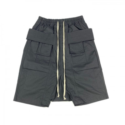 Rick Owens 2020 Mens Logo Casual Half Pants - 릭오웬스 2020 남성 로고 캐쥬얼 반바지 Ric0030x.Size(s - xl).다크그레이