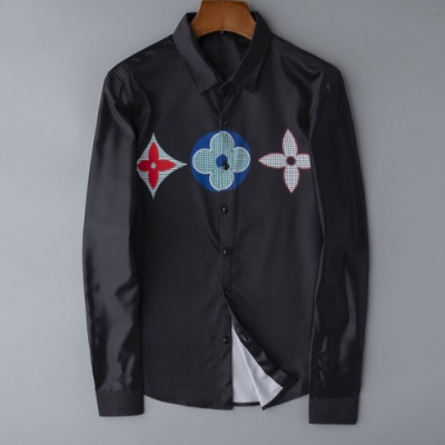 [루이비통]Louis vuitton 2020 Mens Trendy Cotton shirts - 루이비통 2020 남성 트렌디 코튼 셔츠 Lou01896x.Size(m - 3xl).블랙