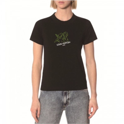 Louis vuitton 2020 Mm/Wm Logo Silket Short Sleeved Tshirts - 루이비통 2020 남/녀 로고 실켓 반팔티 Lou01904x.Size(s - xl).블랙