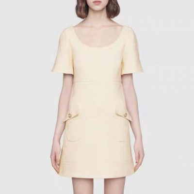 Gucci Ladies Luxury One-pieces - 구찌 2020 여성 럭셔리 코튼 원피스 Guc2973x