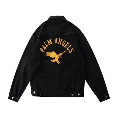 Palm Angels 2020 Mens Logo Denim Jackets - 팜 엔젤스 2020 남성 로고 데님 자켓 Palm0192x.Size(m - 2xl).블랙