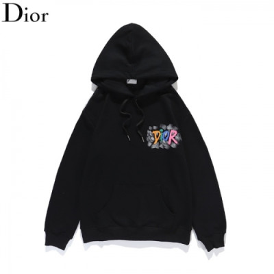 Dior 2020 Mm/Wm  Logo Casual Cotton Hoodie - 디올 2020 남/녀 로고 캐쥬얼 코튼 후디 Dio0862x.Size(m - 2xl).블랙
