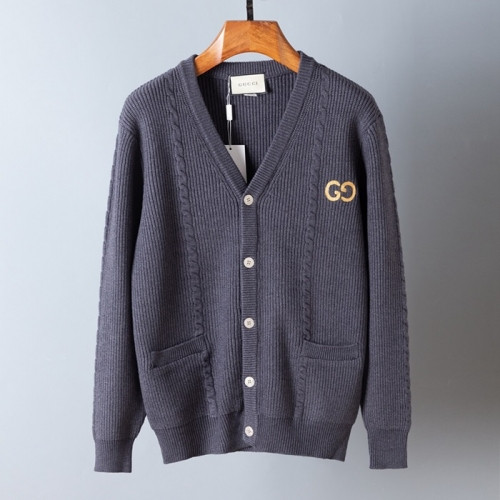 Gucci Mens Trendy V-neck Cardigan - 구찌 2020 남성 트렌디 브이넥 가디건 Guc03113x.Size(m - 2xl).그레이