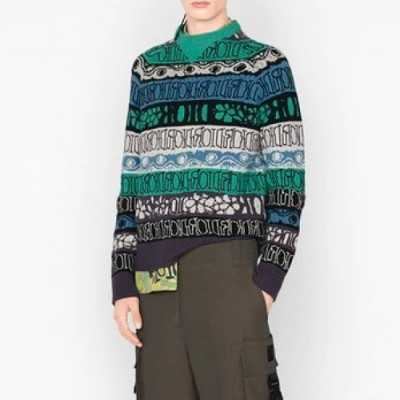 Dior 2020 Mens Retro Logo Crew-neck Sweaters - 디올 2020 남성 레트로 로고 크루넥 스웨터 Dio0879x.Size(xs - xl).그린