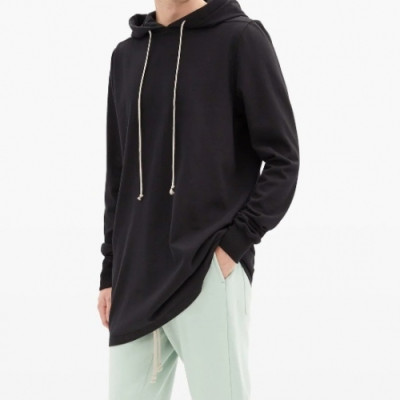 Rick Owens Mens Logo Cotton Zip-up Hooded - 릭오웬스 남성 로고 코튼 집업 후드티 Ric0038x