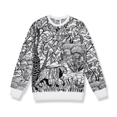 Dior 2020 Mens Retro Logo Crew-neck Sweaters - 디올 2020 남성 레트로 로고 크루넥 스웨터 Dio0891x.Size(s - xl).블랙