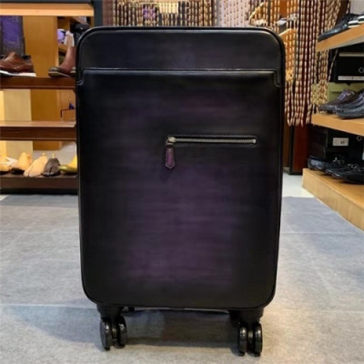 [벨루티] Berluti Custom Nino Gm Leather Carrier,20in - 벨루티 커스텀급 니노 지엠  레더 캐리어, 20in, BLTB0002,블랙